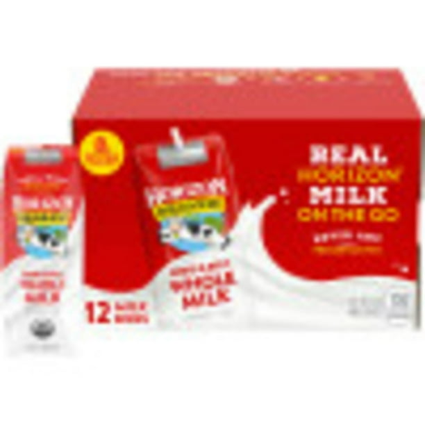 (2 pack) Horizon Organic Shelf-Stable Whole Milk Boxes, 8 fl oz, 12 Pack