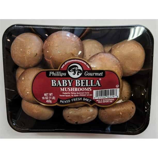 Freshness Guaranteed Whole Brown Mushrooms, 16 oz