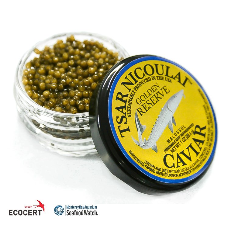 Golden Reserve Caviar — Tsar Nicoulai Caviar | Buy the Best American Sustainable Caviar
