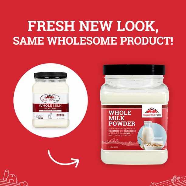 Hoosier Hill Farm Whole Milk Powder, 1LB (Pack of 1) C29