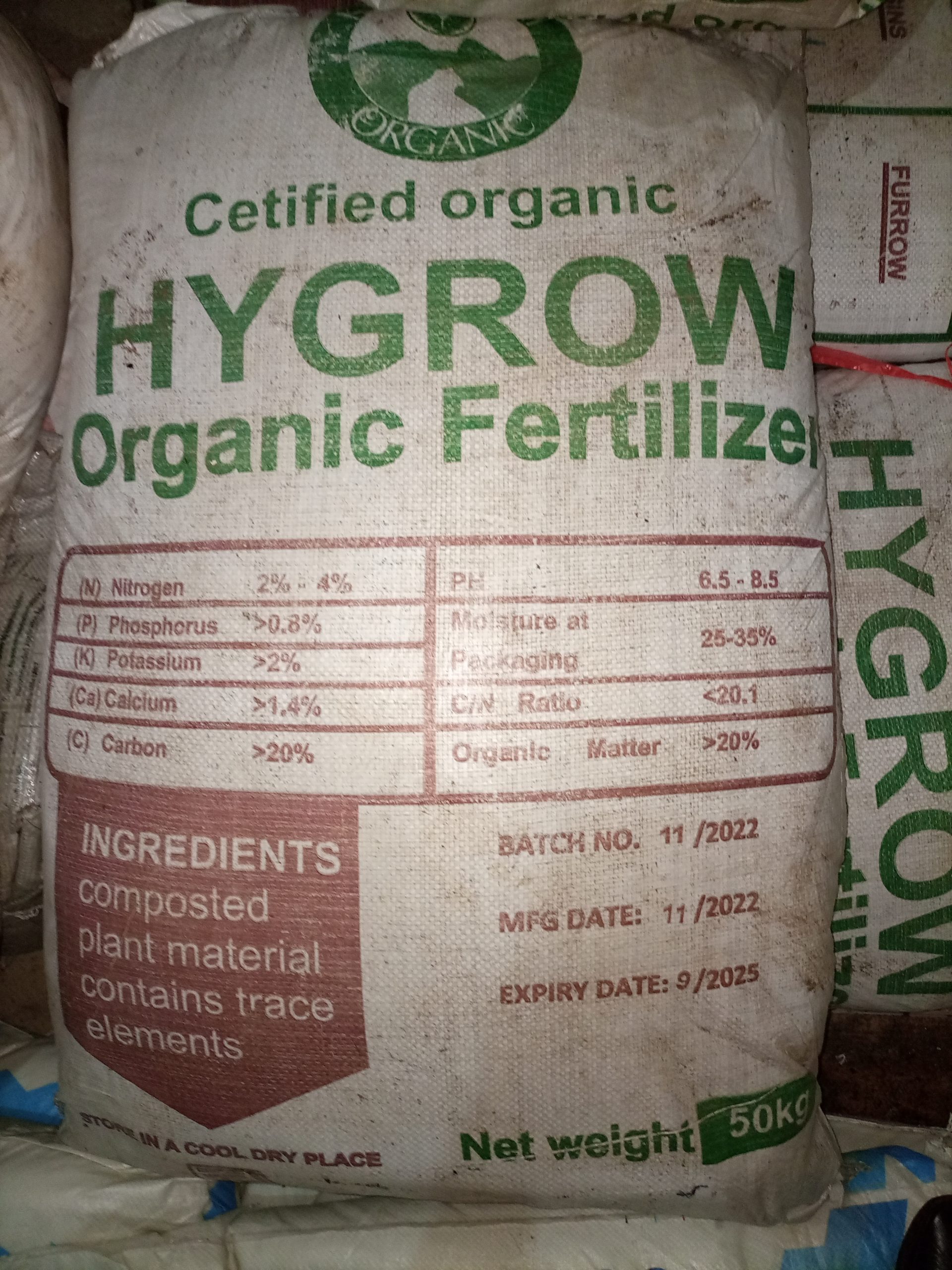 Hygrow Organic Fertilizer
