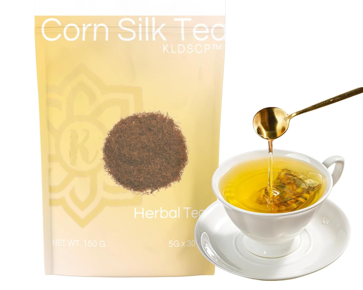 KLDSCP Corn Silk &#038; Mulberry Leaves Tea &#8211; OU Kosher, USDA Organic, CCOF Organic, 15 Bleach-Free Tea Bags