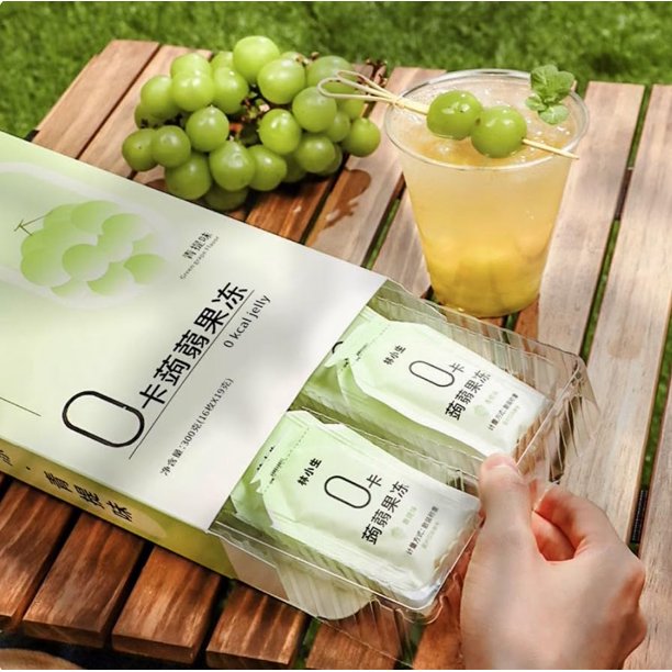 KLDSCP Keto Konjac Jelly Vegan, 0 Calories, 0 Sugar, 0 Carb (16 Pack, 300g)