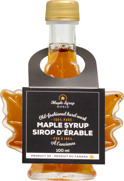 Maple Syrup Maple Leaf Bottle, 100ml (Amber, Rich Taste)
