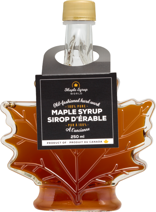 Maple Syrup Maple Leaf Bottle, 250ml (Amber, Rich Taste)