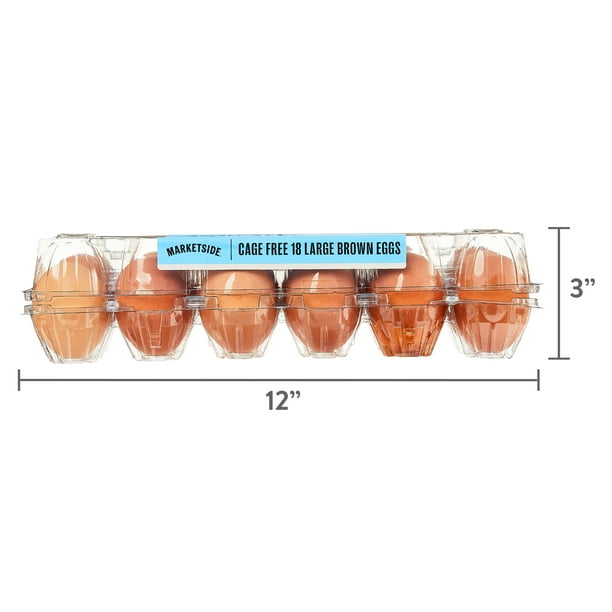 Marketside Cage-Free Large Brown Eggs, 18 Count