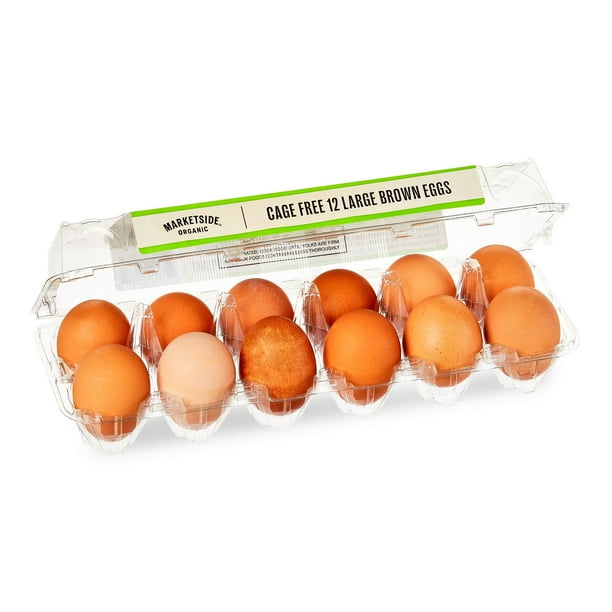 Marketside Organic Cage-Free Large Brown Eggs, 12 Count