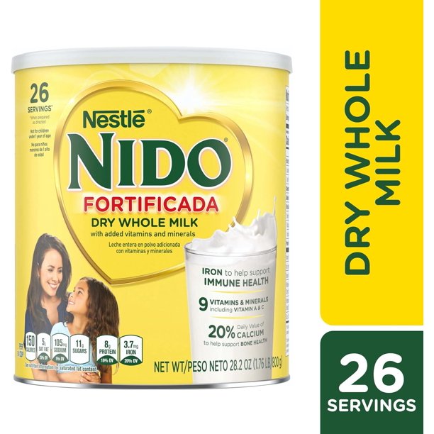 Nido Fortificada Dry Whole Milk 1.76 Pound