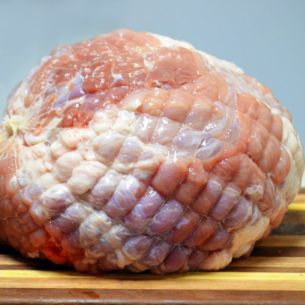 Pork leg roast deboned