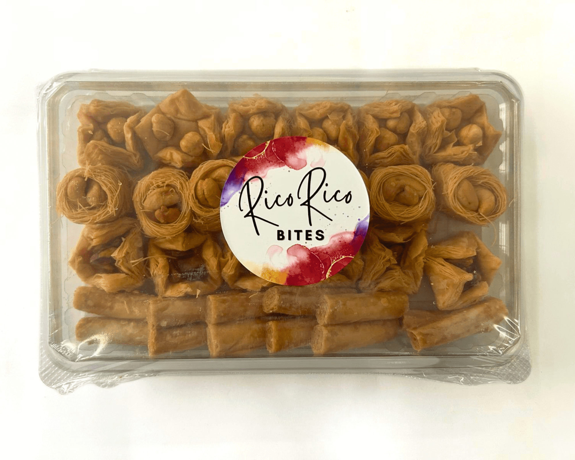 Rico Rico Bites Baklava Bakery Dessert &#8211; Assorted Filo Pastry Sweets (0.728 lbs)