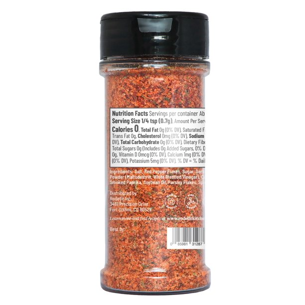 Rodelle Sriracha Seasoning, 4.25 Ounce Jar