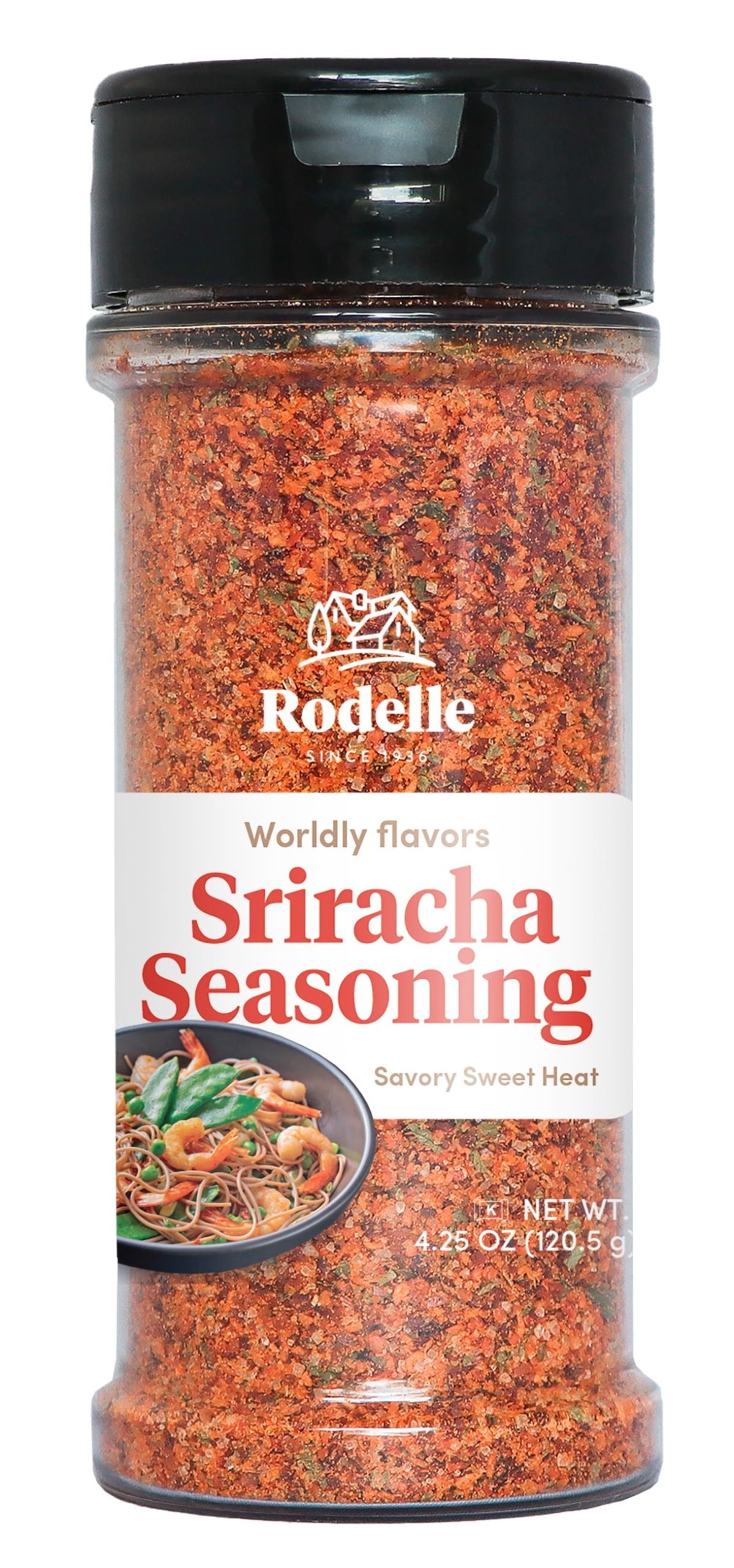 Rodelle Sriracha Seasoning, 4.25 Ounce Jar