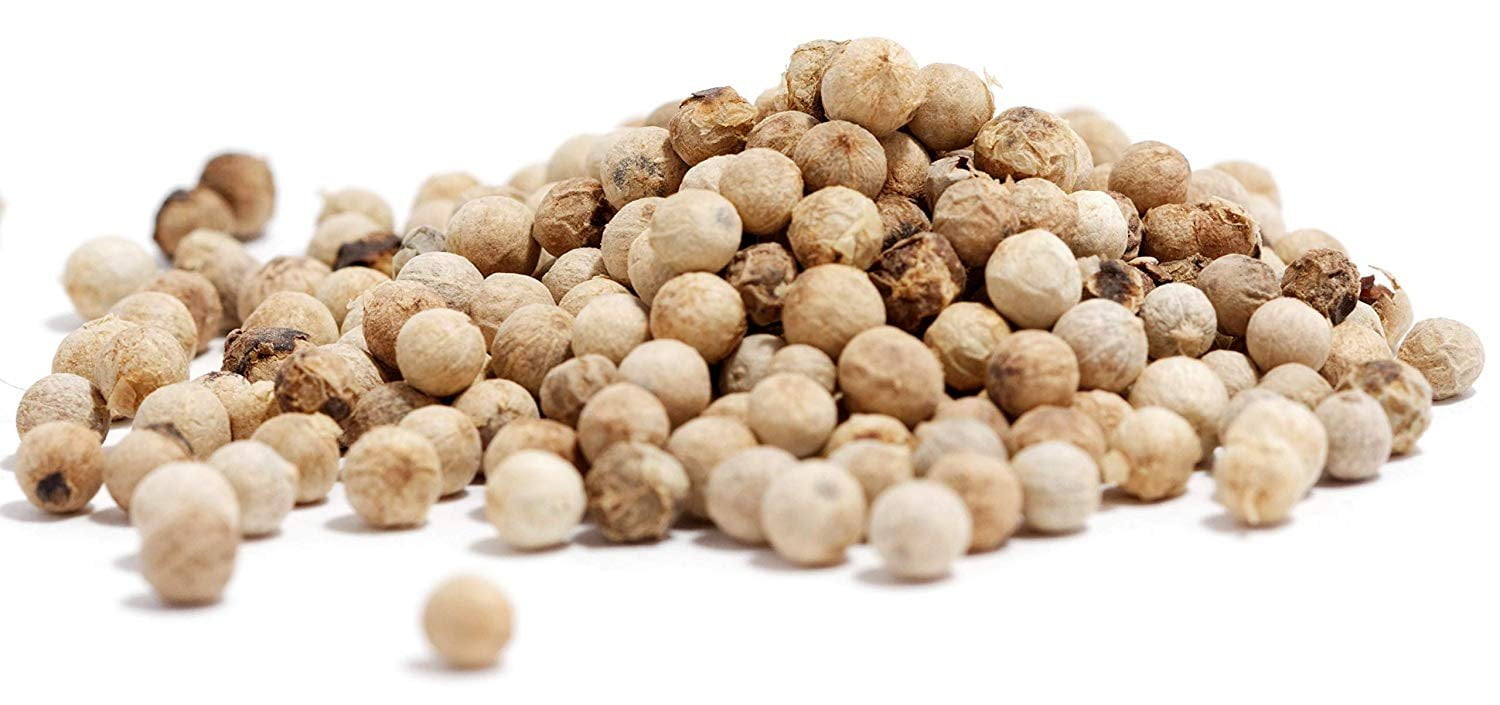 Whole White Peppercorns by Its Delish, 10 Oz Medium Jar